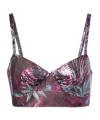 Rabanne Cropped Printed Chainmail Top In Multi