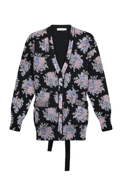 Rabanne Floral Cotton-blend Cardigan