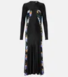 Rabanne Dali Rock Maxi Dress In Black