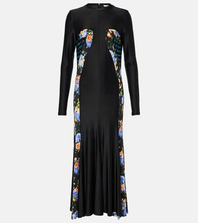 RABANNE FLORAL JERSEY MAXI DRESS