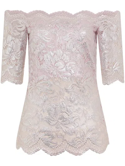 RABANNE FLORAL-LACE BLOUSE