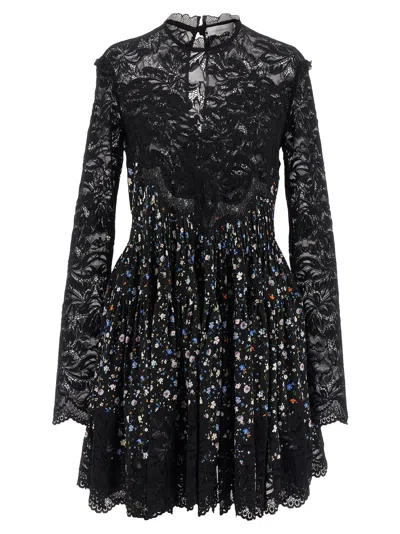 RABANNE FLORAL LACE DRESS DRESSES BLACK