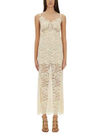 RABANNE RABANNE FLORAL LACE MAXI DRESS