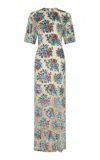 Rabanne Floral Maxi Dress In Floral