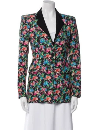 Pre-owned Rabanne Floral Print Blazer In Multi