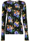 Rabanne Long Sleeve Haut Top In Black