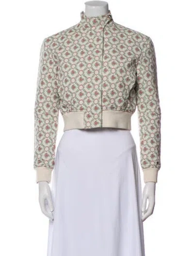 Pre-owned Rabanne Floral Print Bomber Jacket In Multi