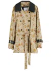 RABANNE RABANNE FLORAL-PRINT DOUBLE-BREASTED COTTON JACKET