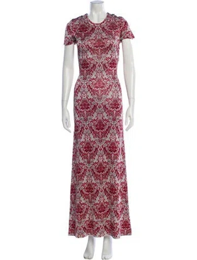Pre-owned Rabanne Floral Print Long Dress In Multi