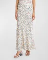 RABANNE FLORAL-PRINT MAXI SKIRT