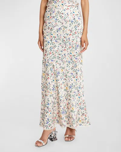 Rabanne Floral-print Maxi Skirt In Herbier