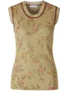 Rabanne Sleeveless Vest In Brown