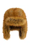 Rabanne Fox-effect Chapka In Purple