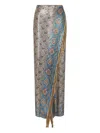 Rabanne Fringed Chainmail Midi Skirt
