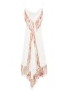 Rabanne Fringed Maxi Dress - Women's - Polyester In Nude
