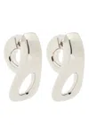 Rabanne Front-back Drop Earrings In Gray