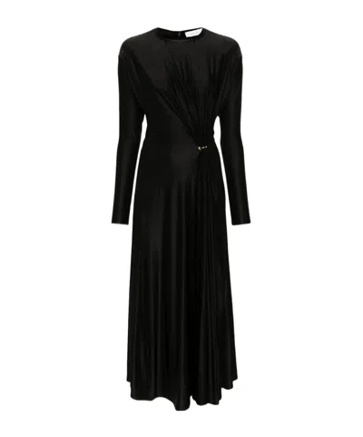 RABANNE GATHERED-DETAIL DRESS
