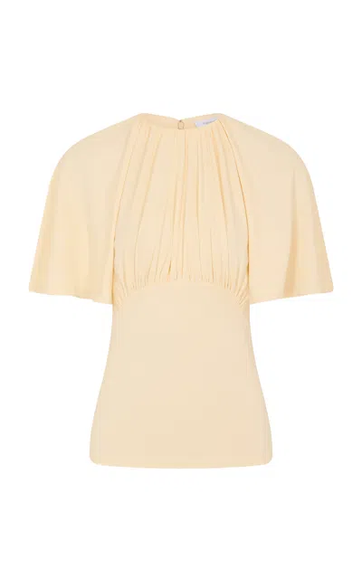 Rabanne Gathered Knit Top In Neutral