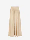 Rabanne Gathered Maxi Skirt In Neutral
