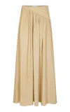 Rabanne Gathered Maxi Skirt In Neutral