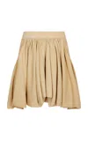 Rabanne Gathered Mini Skirt In Nude