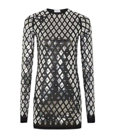 RABANNE PACO RABANNE METALLIC EFFECT MINI DRESS