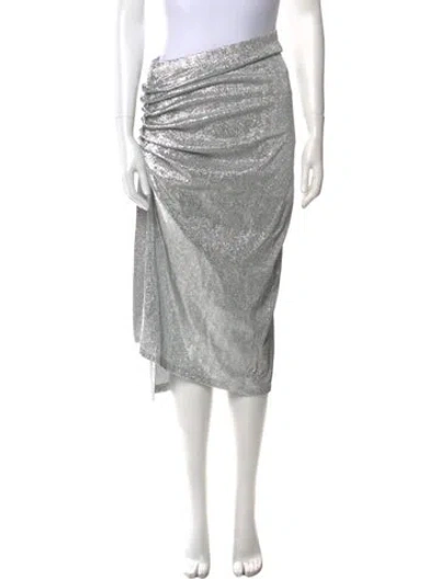 Pre-owned Rabanne Glitter Accents Midi Length Skirt
