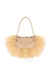 Rabanne Iconic 1969 Shoulde Rbag In Natural / Bronze