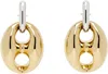 Rabanne Gold & Silver Eight Chunky Earrings In M715 Gold / Silver