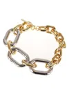Rabanne Gold And Silver Oversized Xl Link Necklace In Multi