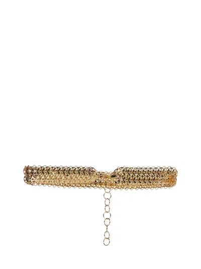 Rabanne Gold Brass Disc Belt