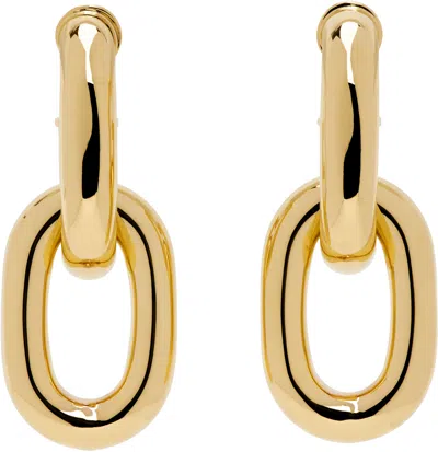 Rabanne Gold Double Xl Link Earrings In P710 Gold