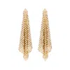 Rabanne Gold-tone Chain Mesh Earrings