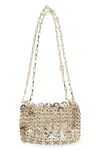 Rabanne Gold Iconic 1969 Nano Bag In Gold