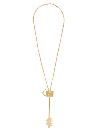 RABANNE GOLD KEY CHARM NECKLACE