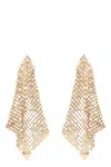 Rabanne Gold Mesh Drop Earrings In Gold
