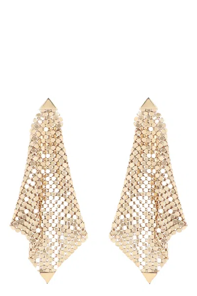 Rabanne Gold Mesh Drop Earrings