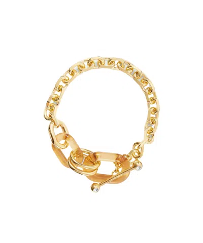 Rabanne Gold Mixedchain Bracelet