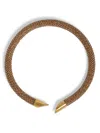 Rabanne Gold Pixel Chainmail Necklace In Gold