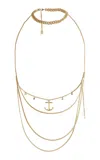 Rabanne Gold-toned Layered Chain Necklace In Gold