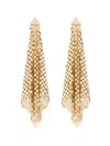 Rabanne Gold-tone Chain Mesh Earrings In Gold