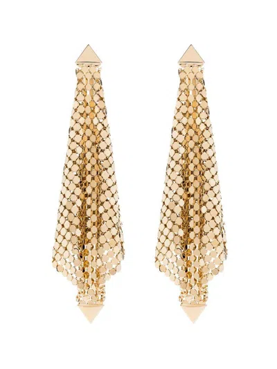 Rabanne Golden Mesh Drop Earrings