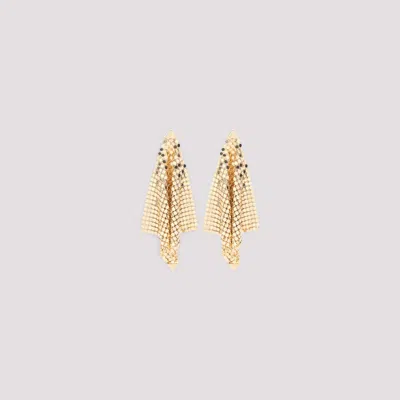 RABANNE GOLDEN PIXEL FLOW EARRINGS