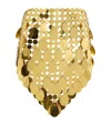Rabanne Gold Sparkle Assembly Mini Skirt In Gold