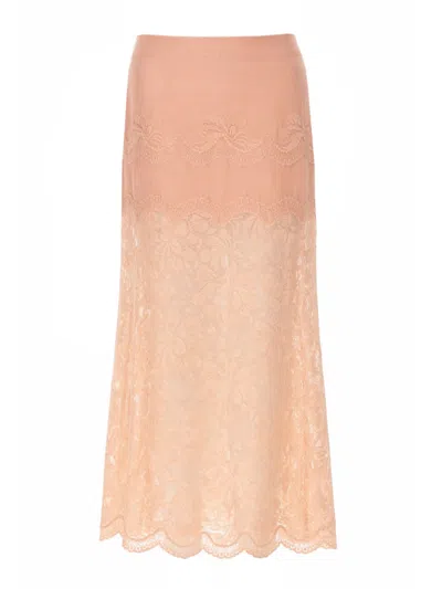 Rabanne Chic Mini Skirt For Women In Pink