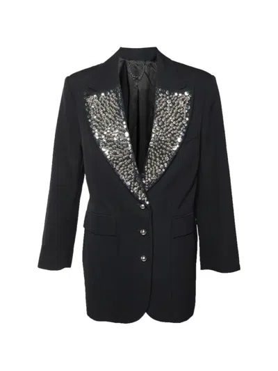 Pre-owned Rabanne Grain De Poudre Blazer In Black