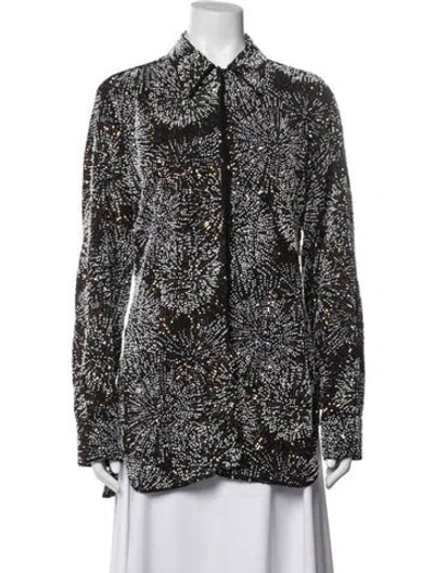 Pre-owned Rabanne Graphic Print Jacket In Black