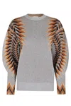 Rabanne Silver Lurex Jacquard Pullover