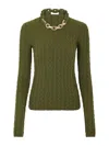 Rabanne Green Coast Sweater In Green