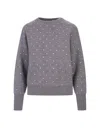Rabanne Glass Crystal-embellished Jumper In Grey
